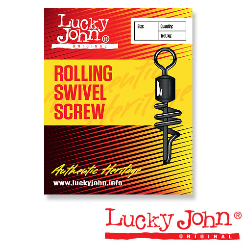 Вертлюги C Застежкой Lucky John Rolling And Screw 002 7Шт.