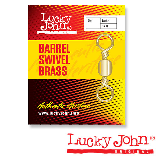 Вертлюги Lucky John Barrel Brass 018 10Шт.