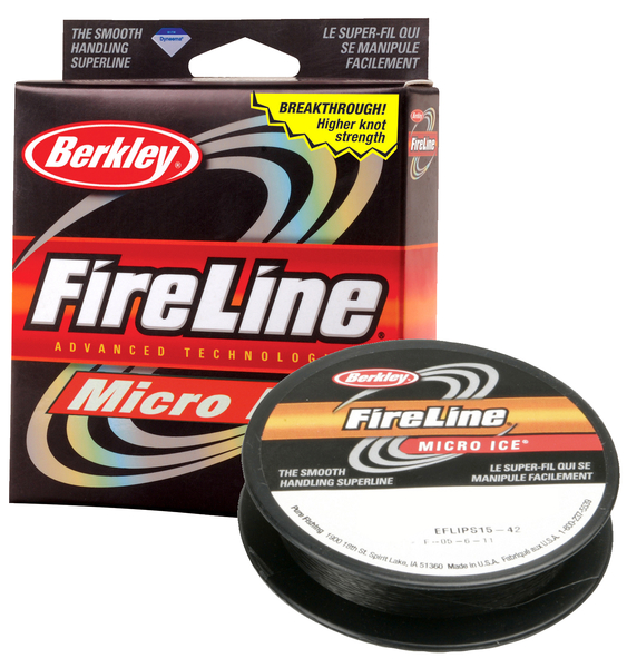 Леска плетеная BERKLEY "FireLine Micro Ice Smoke" 0.20mm (45m)(13.2kg)(серая)