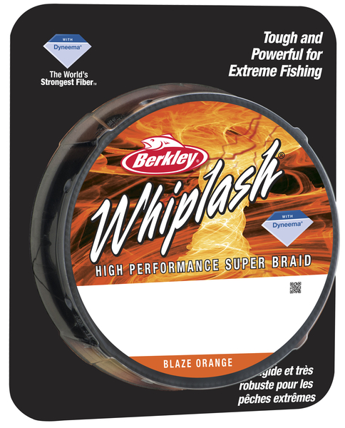 Леска плетеная BERKLEY "WHIPLASH" 0.06mm (110m)(10.6kg)(оранжевая)