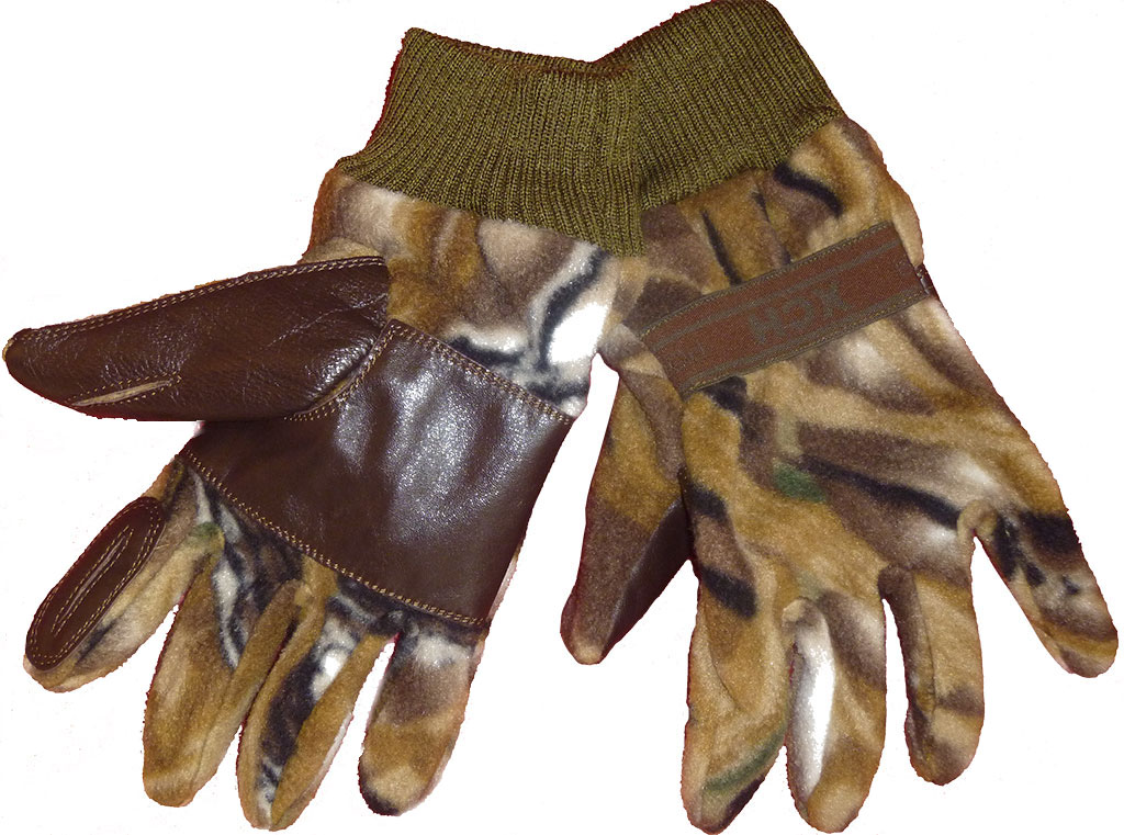 Перчатки охотника ХСН флис-кожа (734-3)