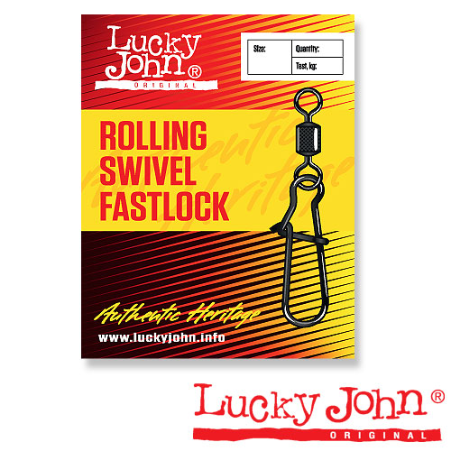 Вертлюги C Застежкой Lucky John Rolling And Fastlock 002 7Шт.