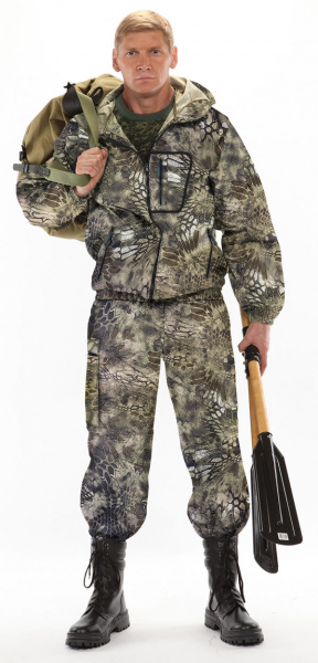 Костюм "ТУРИСТ 1" куртка/брюки цвет: кмф "Питон зеленый", ткань: Грета