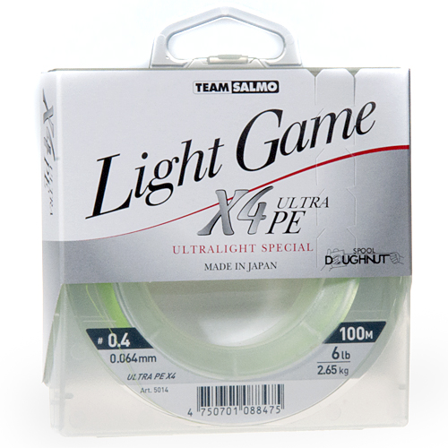 Леска Плетеная Team Salmo Light Game Fine Green X4 100/006