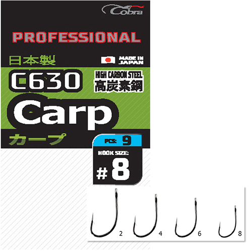 Крючки Cobra Pro Carp Сер.c630 Разм.006 9Шт.
