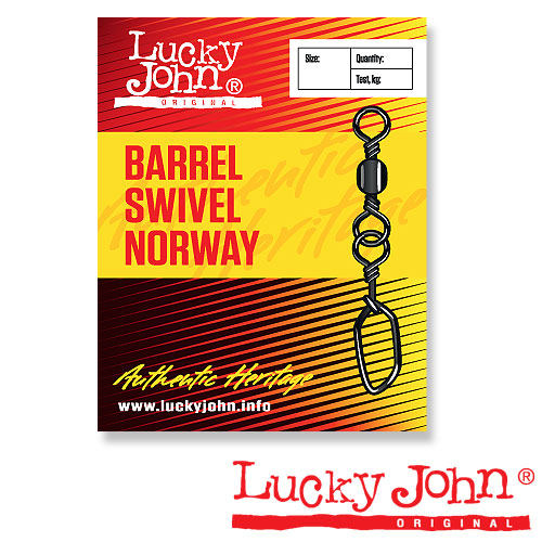 Вертлюги C Застежкой Lucky John Barrel And Norway 010 10Шт.