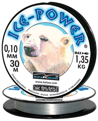 Леска BALSAX "Ice-Power" 30м 0,10 (1,35кг)