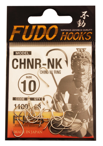Крючок "FUDO" CHINU W/RING №10 NK (1100) (18шт)