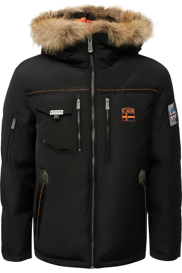 Куртка мужская FINN FLARE цвет черный W17-22038 