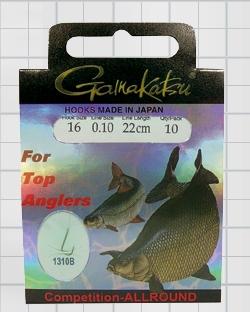 Крючок GAMAKATSU BKS-1310B Allround 22см Comp №14 d поводка 012 (10шт.)