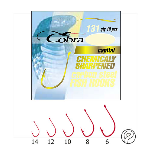 Крючки Cobra Capital Сер.131R Разм.006 10Шт.