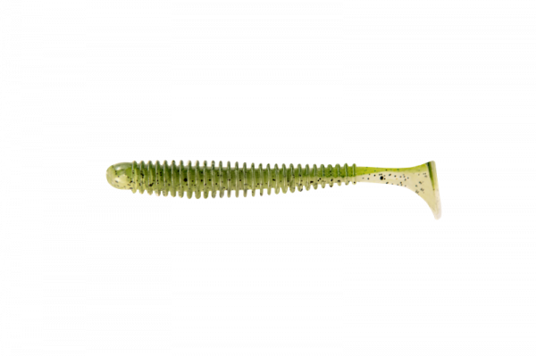 Приманка съедобная ALLVEGA "Skinny Tail" 7,5см 2,5г (7шт.) цвет green smoke