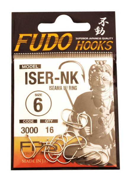 Крючок "FUDO" ISEAMA W/RING №6 NK (3000) (16шт)