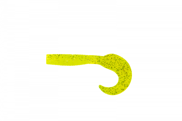 Приманка съедобная ALLVEGA "Flutter Tail Grub" 2,5см 0,5г (20шт.) цвет chartreuse