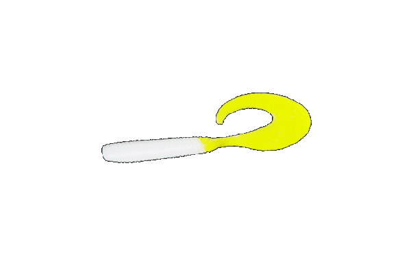 Твистер VR 5" 055-(белый с желт. хв.) (9см) (25шт)