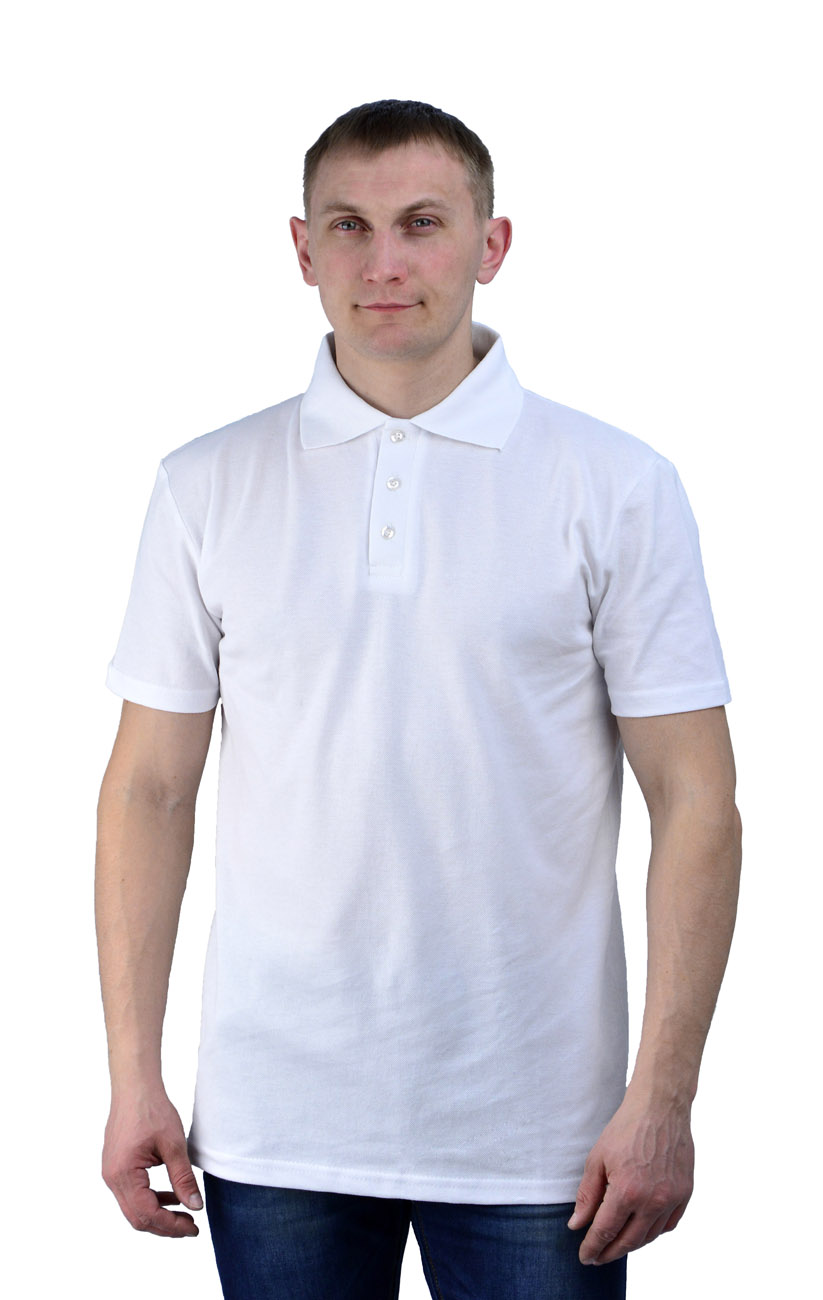 Рубашка-поло  белая