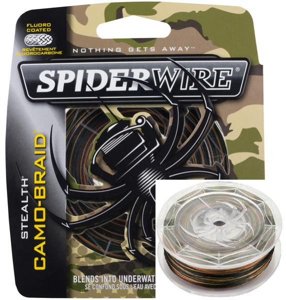 Леска плетеная SPIDERWIRE "STEALTH" 0.14mm (110m)(9.77kg)(камуфляж)