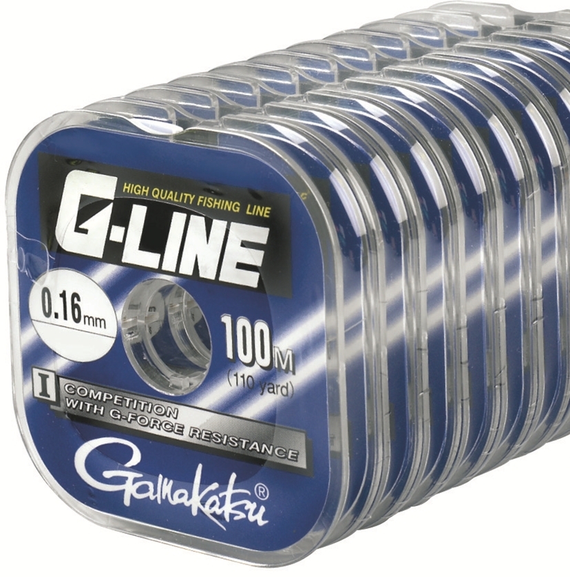 Леска GAMAKATSU "G-Line Competition" 0,06мм 100м (0,55кг) (светло-оливковая) (б/инд.упак.)