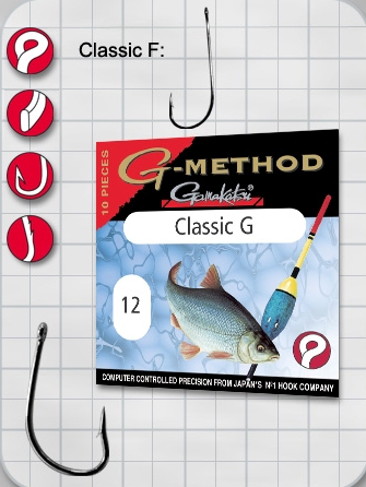 Крючок GAMAKATSU Method Allround Classic G №14 (10шт.)