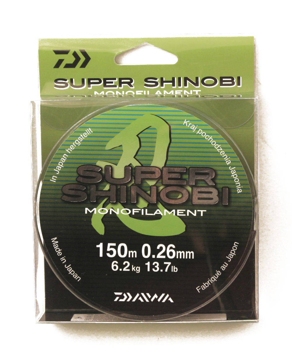 Леска  DAIWA "Super Shinobi" 0,26мм 150м (светло-зеленая)