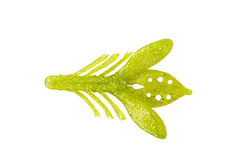 Приманка съедобная ALLVEGA "Juicy Craw" 9см 12,5г (3шт.) цвет chartreuse