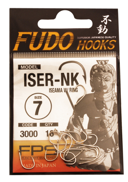 Крючок "FUDO" ISEAMA W/RING №7 NK (3000) (16шт)