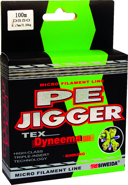 Леска плетеная SWD "PE Jigger" 0,1 100м (5,50кг, зеленая)