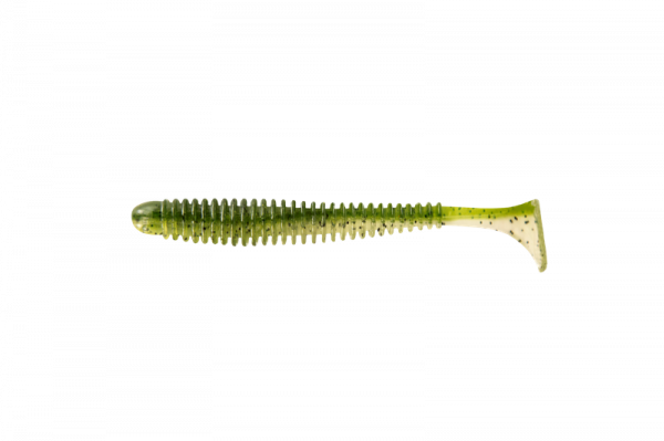 Приманка съедобная ALLVEGA "Skinny Tail" 8,75см 5г (5шт.) цвет green pumpkin
