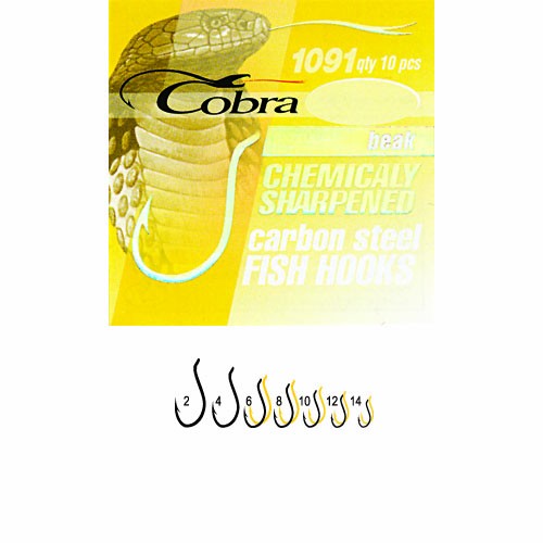 Крючки Cobra Beak Сер.1091Bz Разм.014 10Шт.