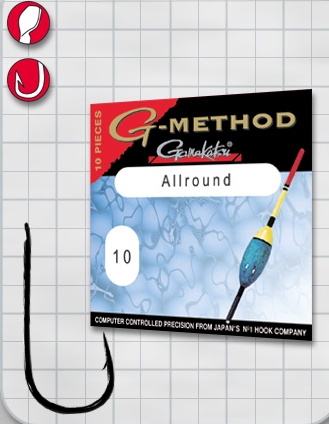 Крючок GAMAKATSU G-Method Allround B №8 (10шт.)