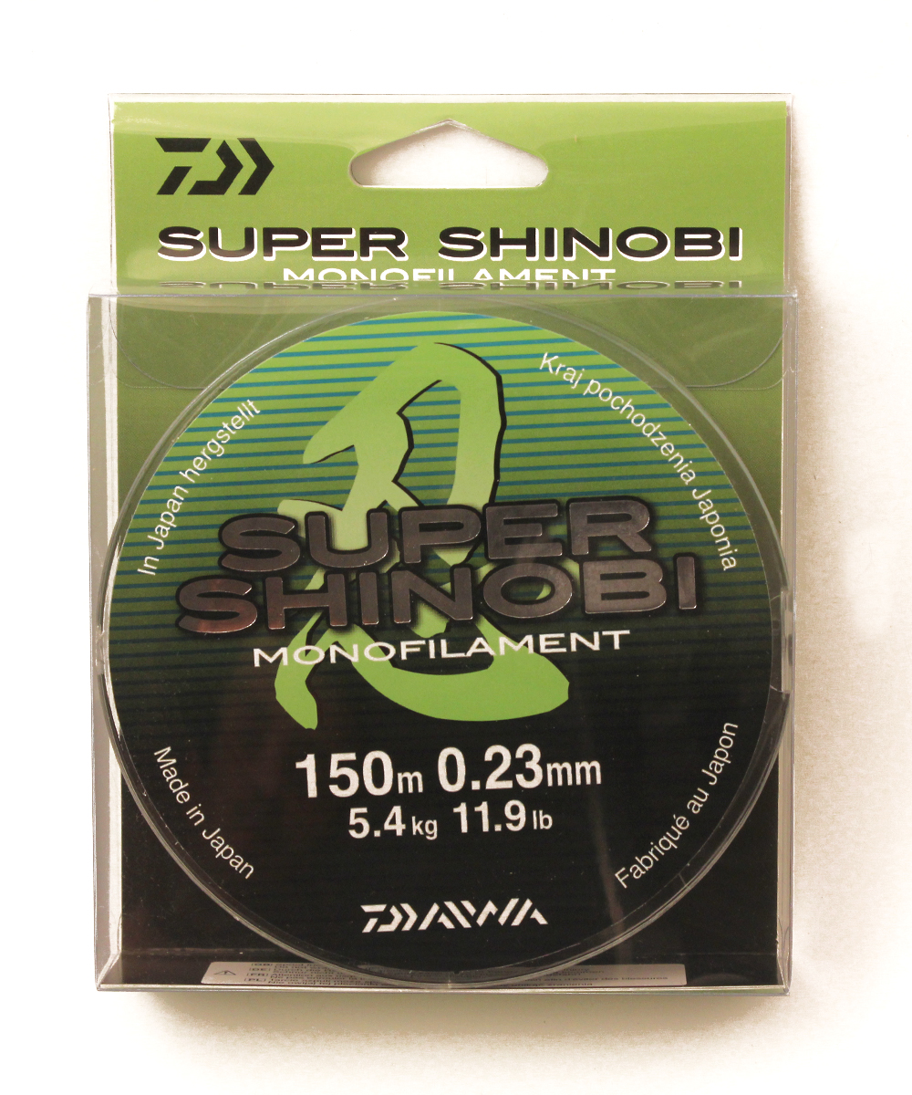 Леска  DAIWA "Super Shinobi" 0,23мм 150м (светло-зеленая)