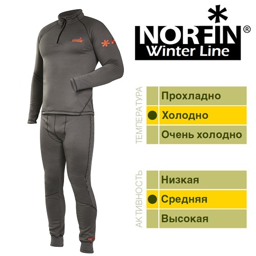 Термобелье Norfin Winter Line Gray