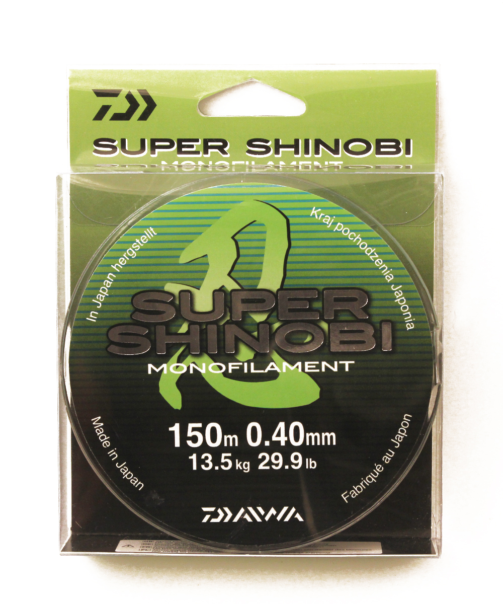 Леска  DAIWA "Super Shinobi" 0,40мм 150м (светло-зеленая)