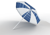 Зонт пляжный ZAGOROD Z160 (диам. 160см, в чехле)