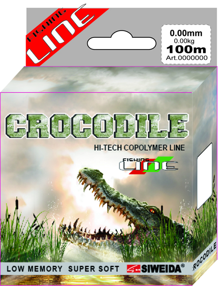 Леска SWD "Crocodile" 100м 0,18 (3,30кг) прозрачная