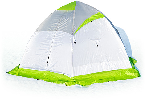 Палатка-зонт зимняя ЛОТОС 4 (белый/зеленый)
