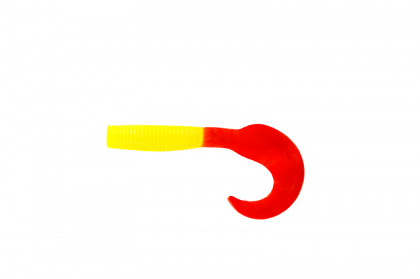 Приманка съедобная ALLVEGA "Flutter Tail Grub" 5,5см 1,8г (10шт.) цвет solid yellow RT