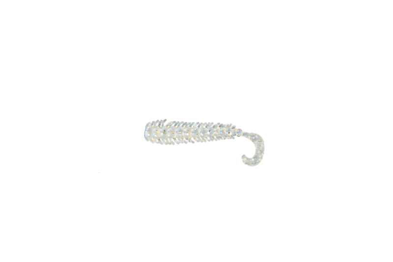 Приманка съедобная ALLVEGA "Little Creepy" 5см 0,65г (10шт.) цвет pearl silver flake