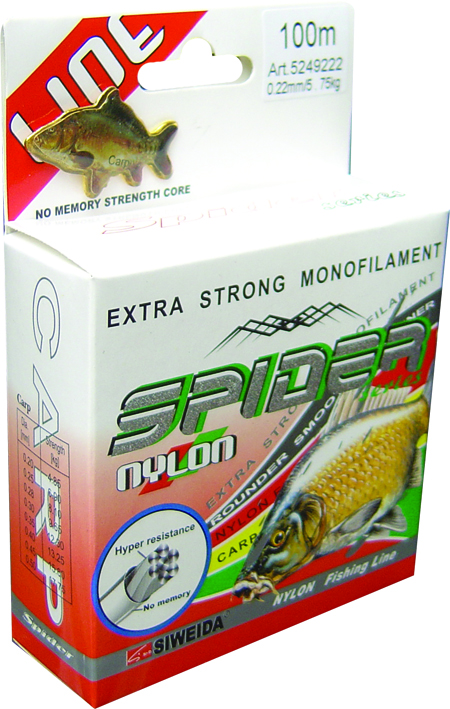 Леска SWD "Spider Carp" 100м 0,35 (12,30кг) черная