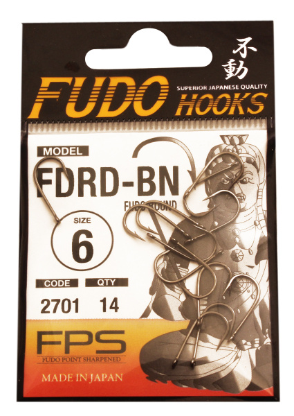 Крючок "FUDO" ROUND №6 BN (2701) (14шт)