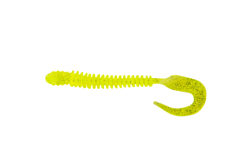Приманка съедобная ALLVEGA "Monster Worm" 10см 3,3г (6шт.) цвет chartreuse