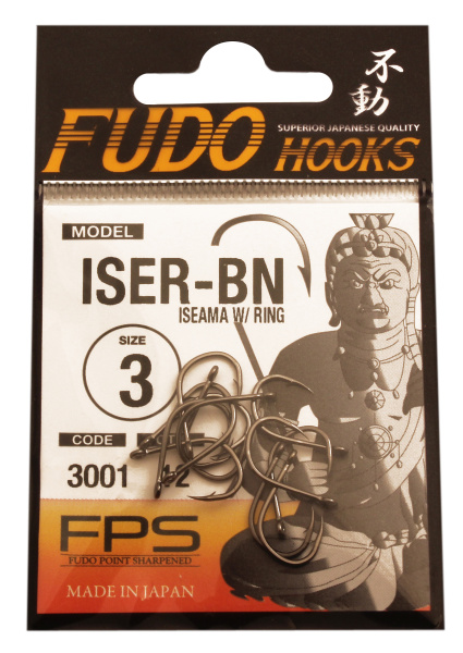 Крючок "FUDO" ISEAMA W/RING №3 BN (3001) (12шт)