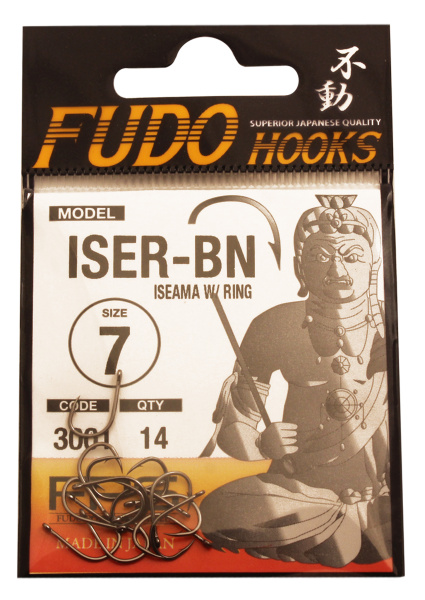 Крючок "FUDO" ISEAMA W/RING №7 BN (3001) (14шт)