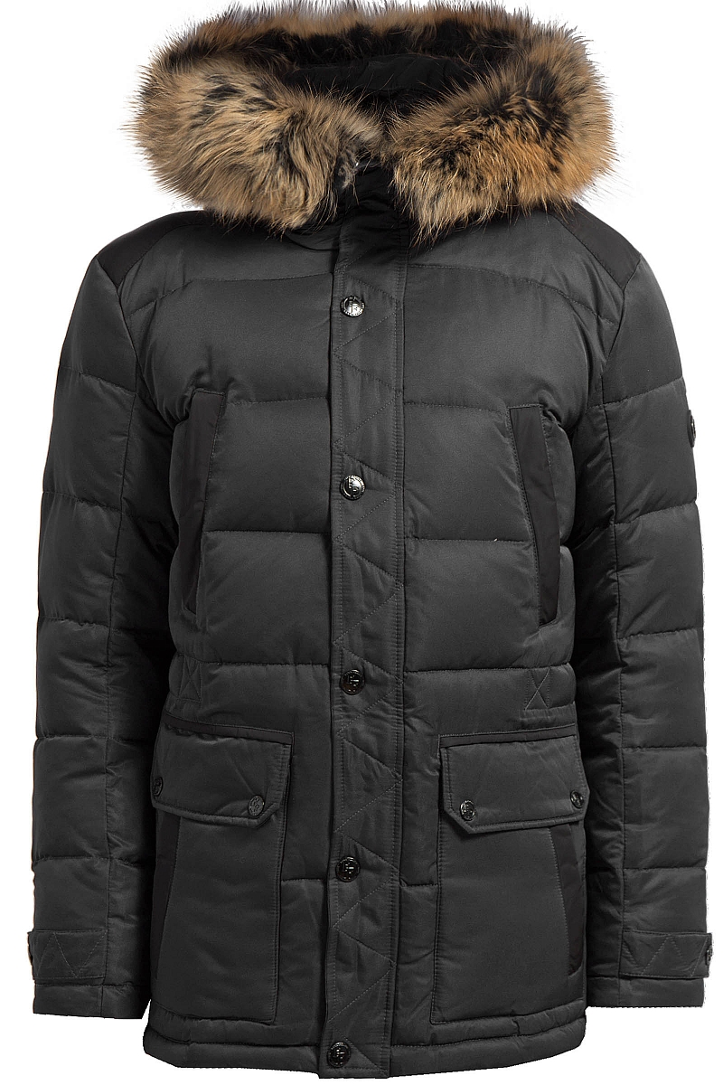 Куртка мужская FINN FLARE цвет темно-серый W17-21013 