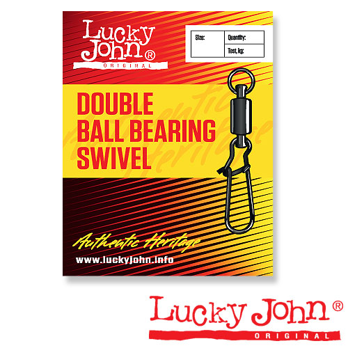 Вертлюги C Застежкой И Подш. Lucky John Double Ball Bearing And Fastlock 003 3Шт.