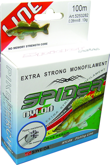 Леска SWD "Spider Pikeperch" 100м 0,2 (4,85кг) желтая