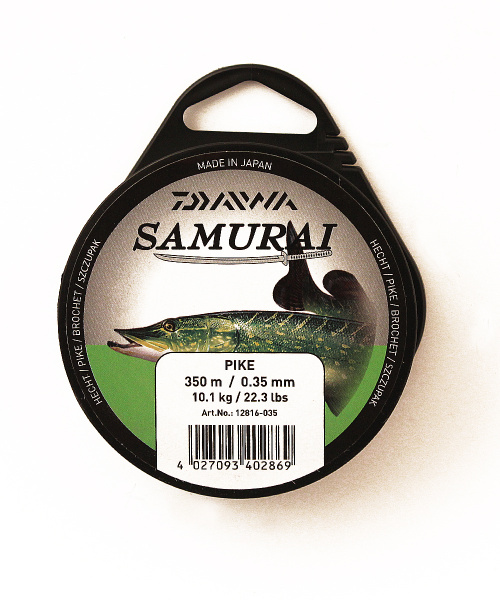 Леска DAIWA "Samurai Pike" 0,35мм 350м (светло-оливковая)