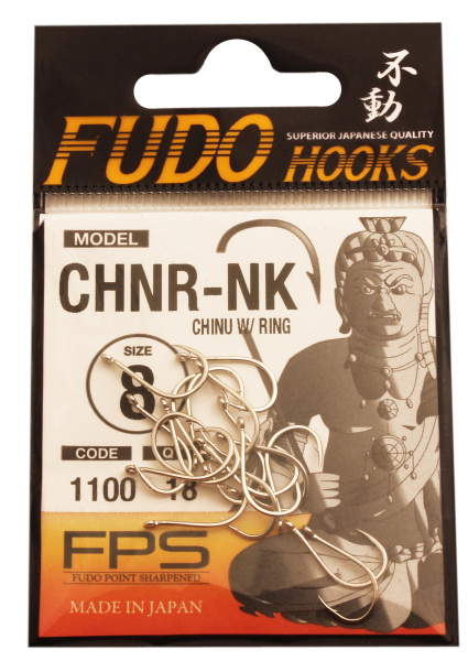 Крючок "FUDO" CHINU W/RING №8 NK (1100) (18шт)