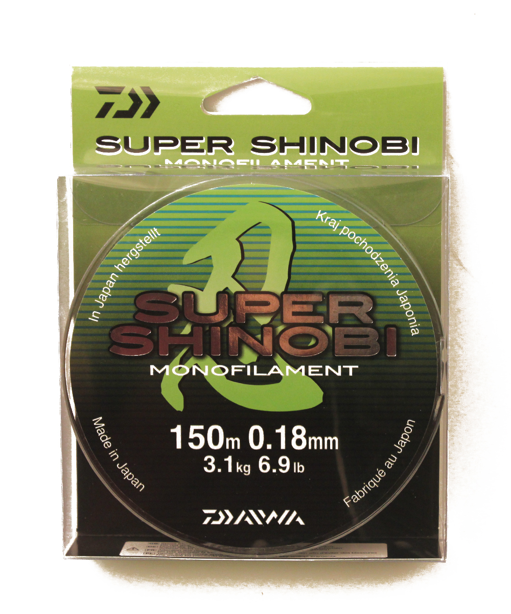 Леска DAIWA "Super Shinobi" 0,18мм 150м (светло-зеленая)