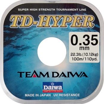 Леска DAIWA "TD Hyper Tournament" 0,22мм 100м (10шт.)